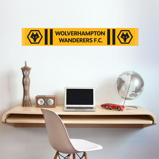 Wolverhampton Wanderers Scarf Design Wall Sticker