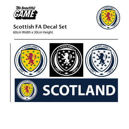 Scotland National Team - Personalised Name & Ball Design Wall Sticker + Decal Set