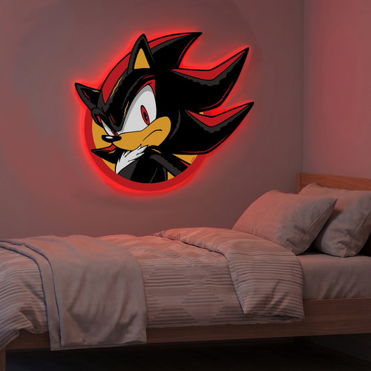 Sonic The Hedgehog Shadow Circle LED Backlit Wallpop