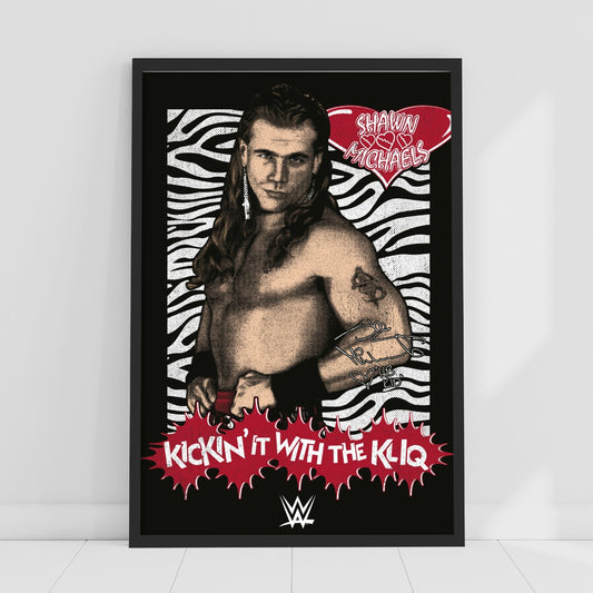 WWE Print - Shawn Michaels Kickin It With The Kliq Poster