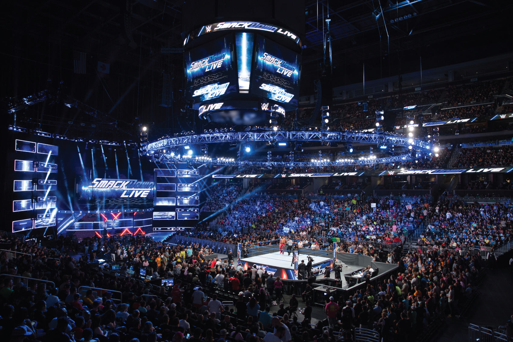 Smackdown Ramp WWE Smackdown Arena Full Wall Mural – www.themed.co.uk