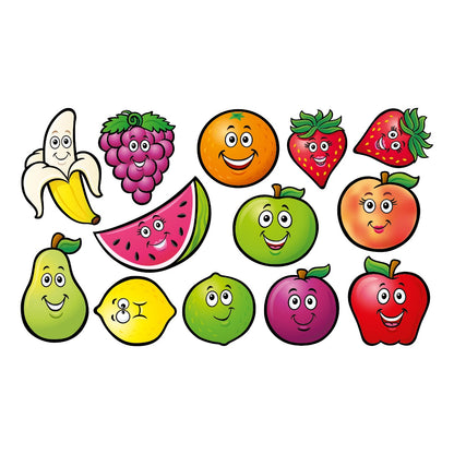 Kitchen Wall Sticker - Smiley Face Fruit Set