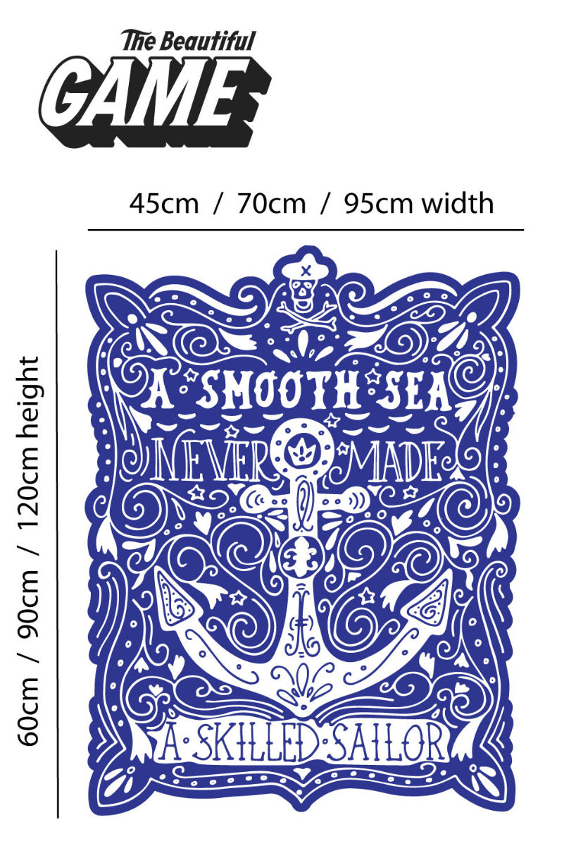 Pirate Wall Sticker Smooth Sea Anchor Quote