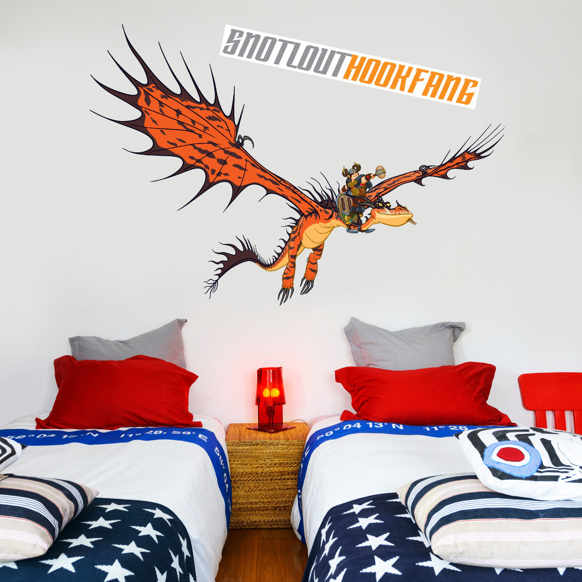 How To Train Your Dragon Snotlout Hookfang Wall Sticker