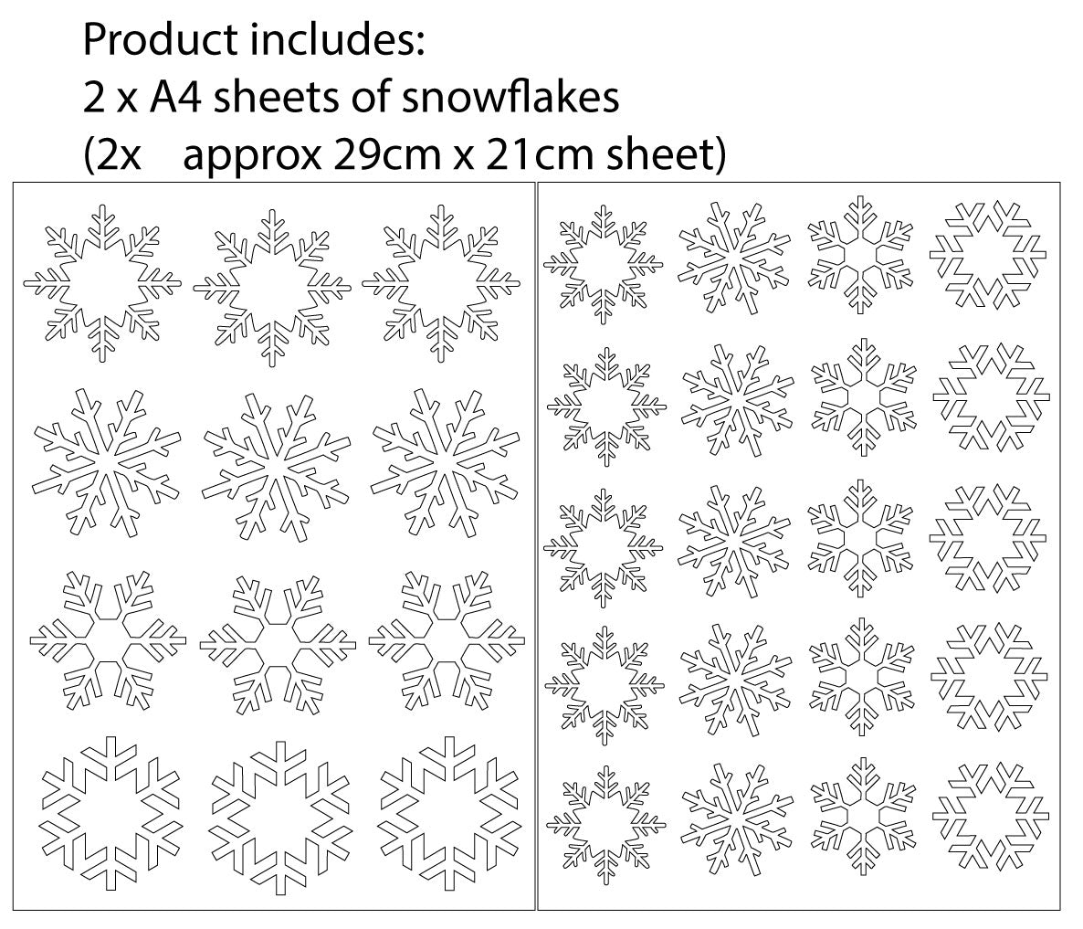 Snowflake Wall Sticker Set