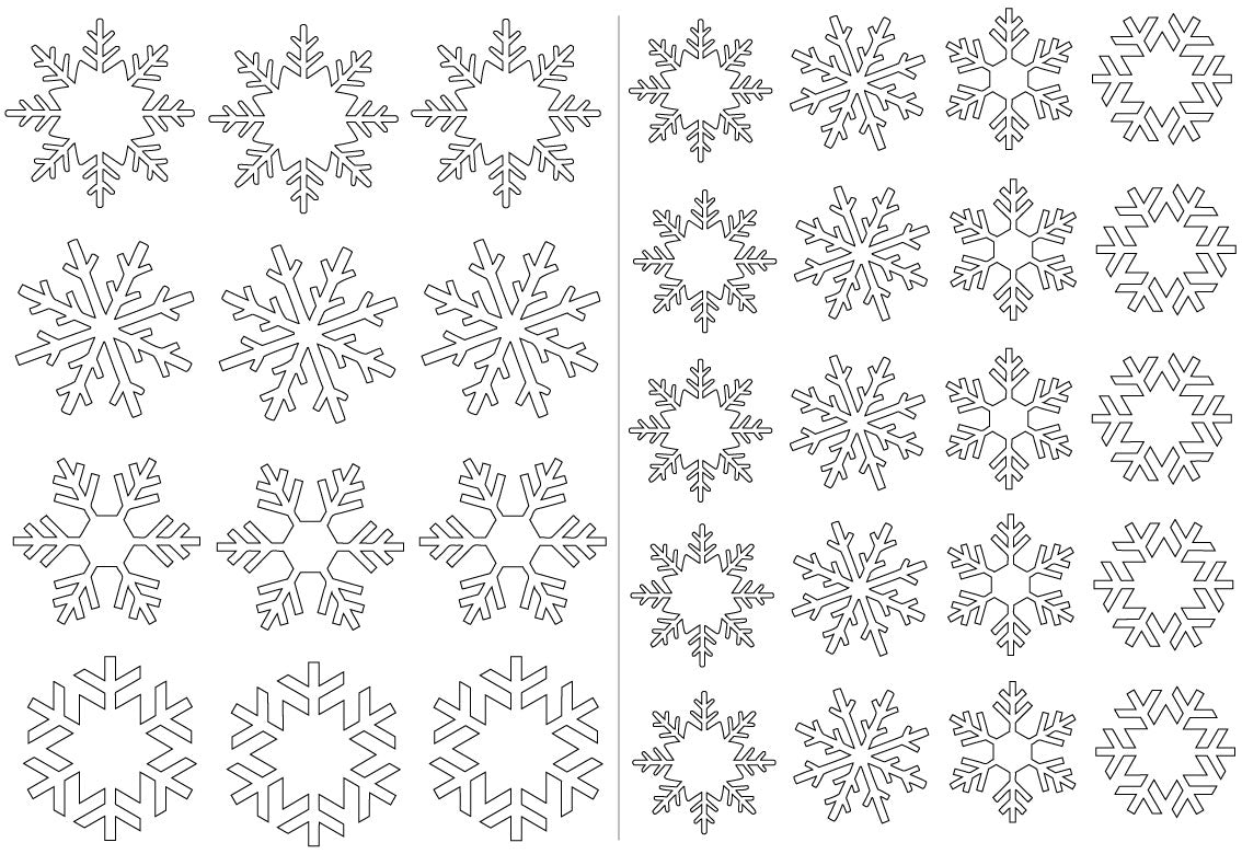 Snowflake Wall Sticker Set