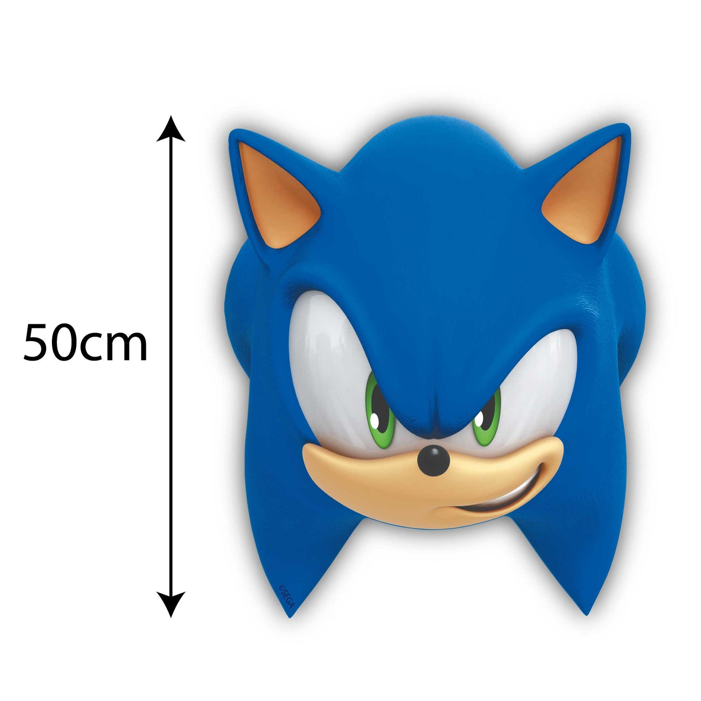 Sonic The Hedgehog Head LED Backlit Wallpop