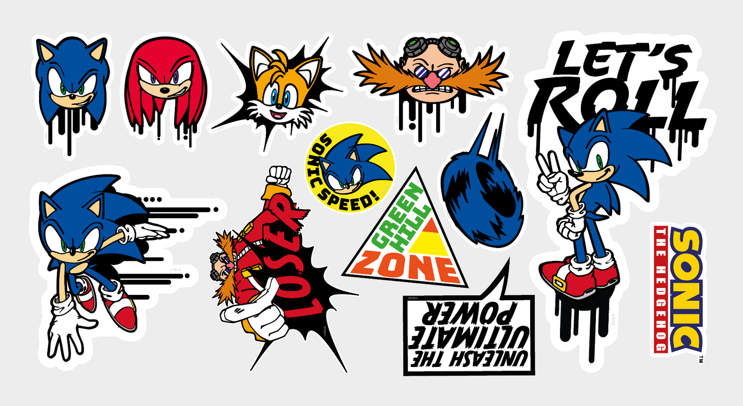 Sonic The Hedgehog - Sonic Wall Sticker Set
