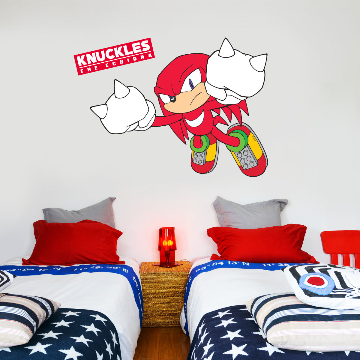 Sonic The Hedgehog Knuckles Wall Sticker