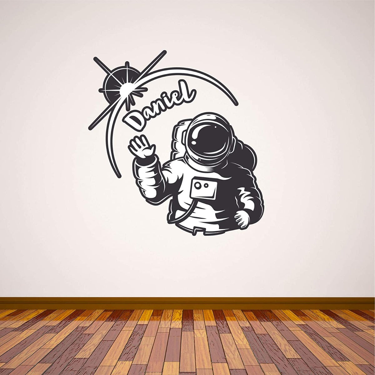 Spaceman Astronaut Personalised Name Wall Sticker