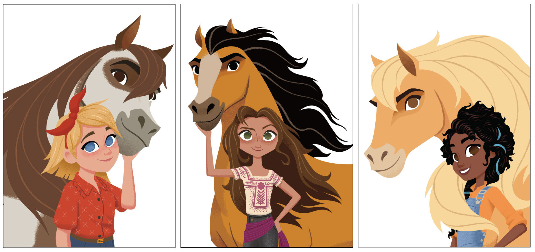 Spirit Untamed Print - Character Pairs Set of 3 Prints – www.themed.co.uk