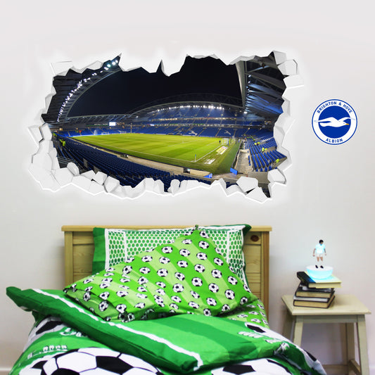 Brighton and Hove Albion Amex Stadium Smashed Wall Sticker