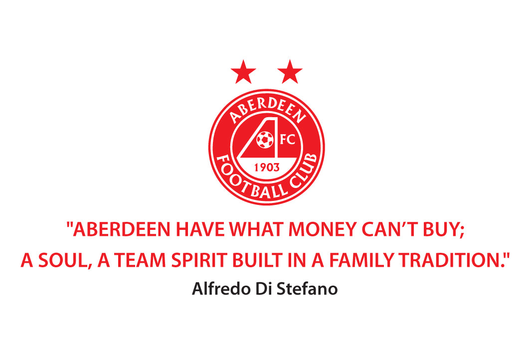 Aberdeen Football Club - Di Stefano Quote & The Dons Crest Wall Sticker