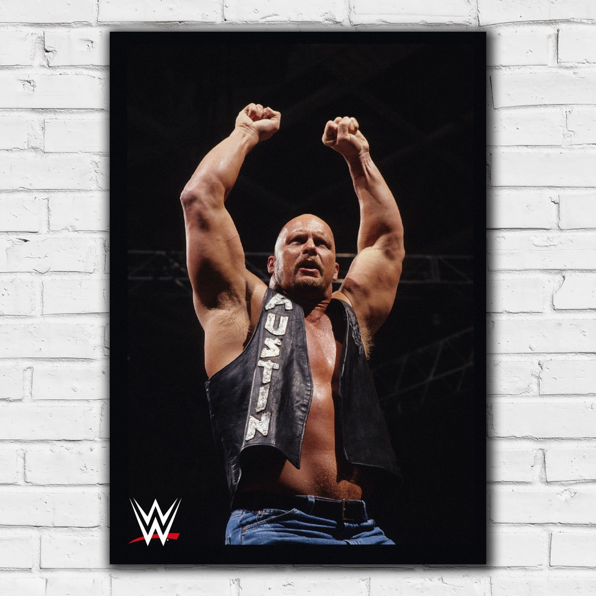 WWE Print - Stone Cold Steve Austin in Ring Poster