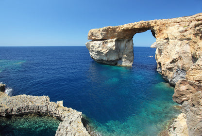 Coastline Arched Cliff Wall Mural