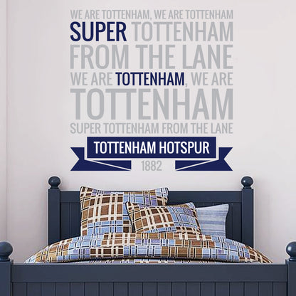 Tottenham Hotspur Super Tottenham Spurs Song Wall Sticker Vinyl