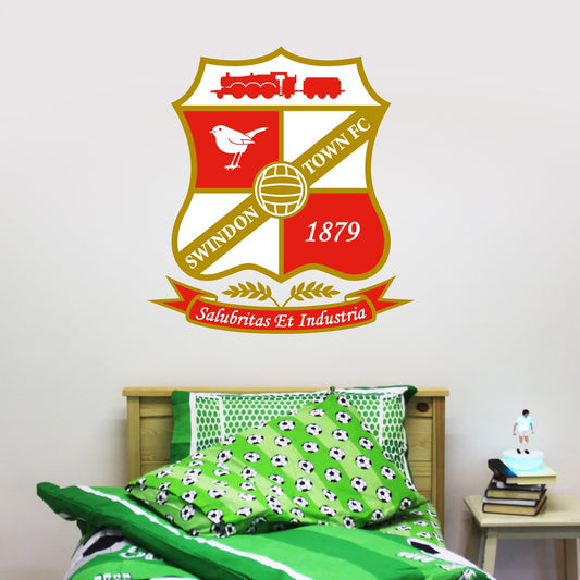 Swindon Town Football Club Crest Wall Sticker + Decal Set