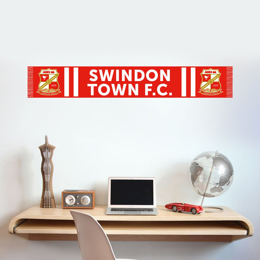Swindon Town Football Club Scarf Wall Sticker