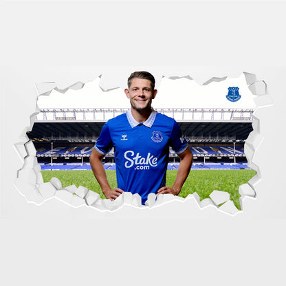 Everton Football Club - Tarkowski 23/24 Broken Wall Sticker