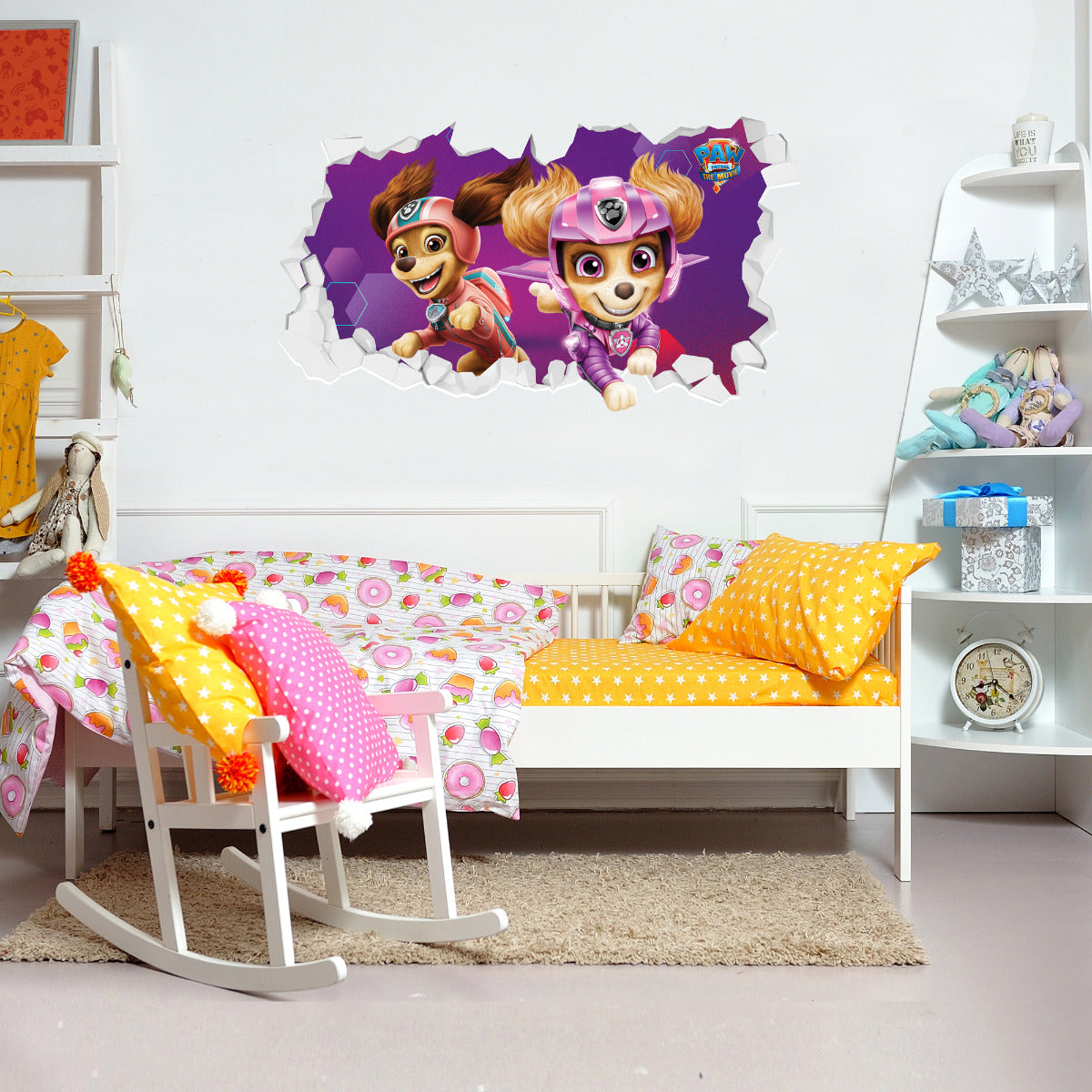 Paw Patrol Movie Skye and Liberty Broken Wall Sticker