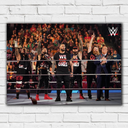 WWE Print - The Bloodline in Ring Poster