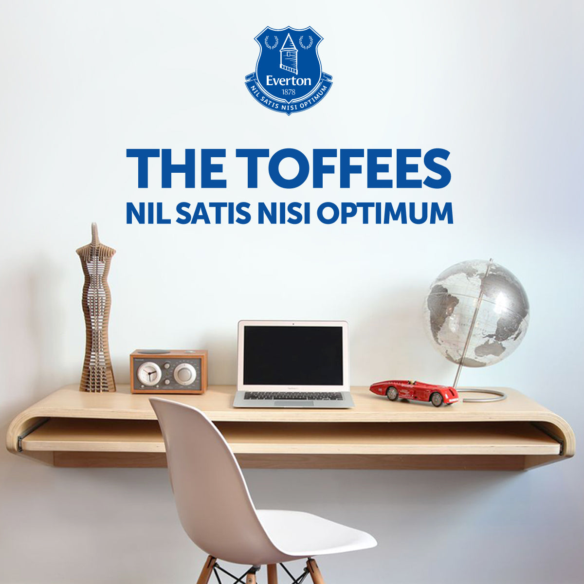 Everton The Toffees Crest Design Wall Sticker