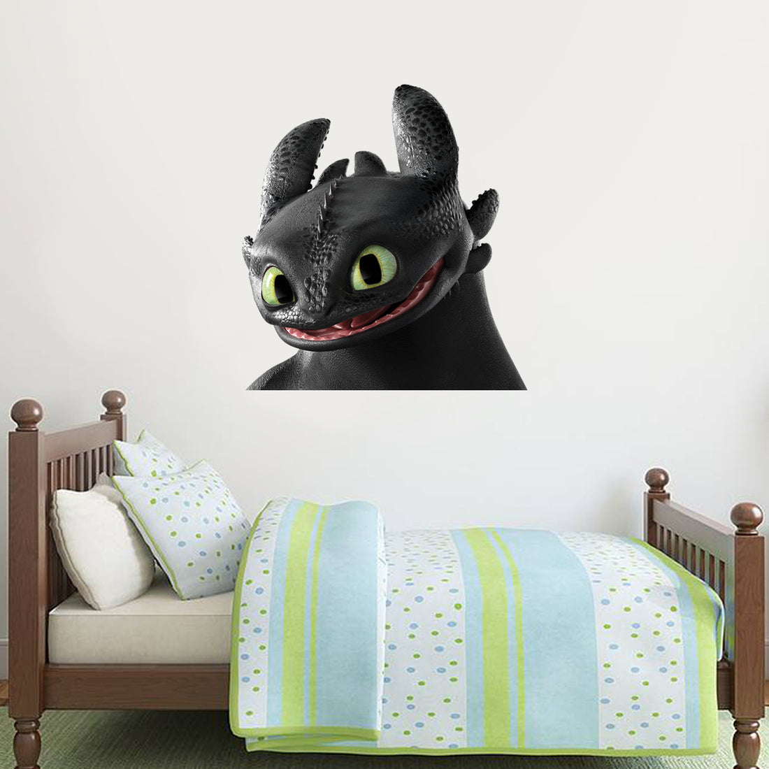 How To Train Your Dragon - Toothless Head Wall Sticker – www.themed.co.uk
