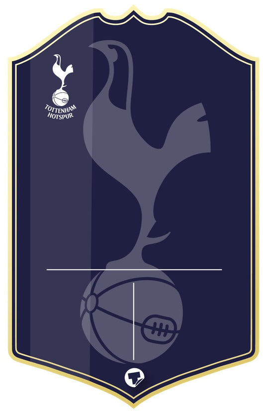 Tottenham Hotspur Navy Personalised Stats Card