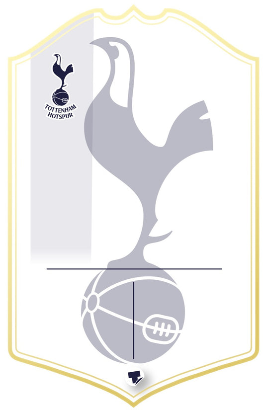 Tottenham Hotspur White Personalised Stats Card