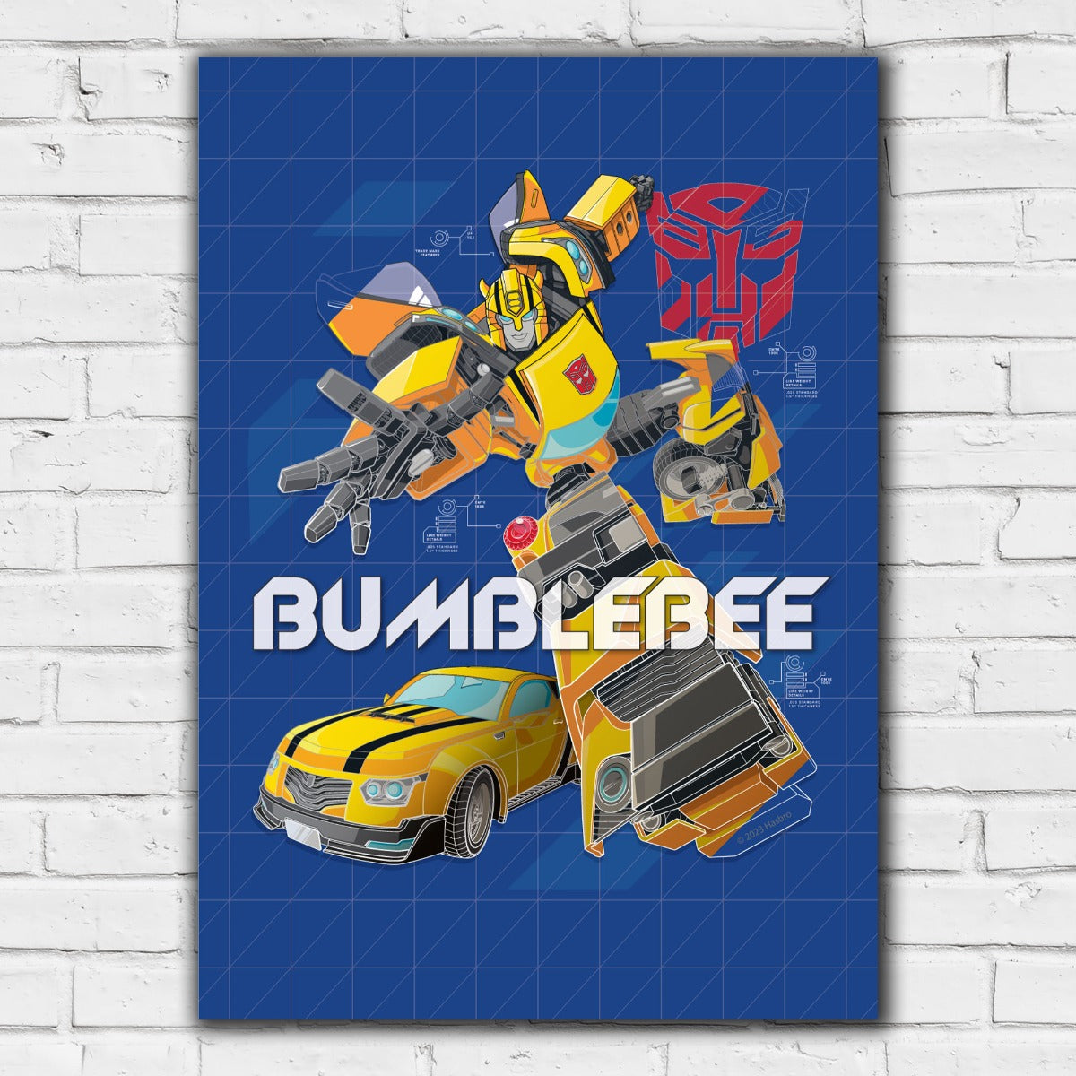 Transformers Print - Bumblebee Blueprint Print