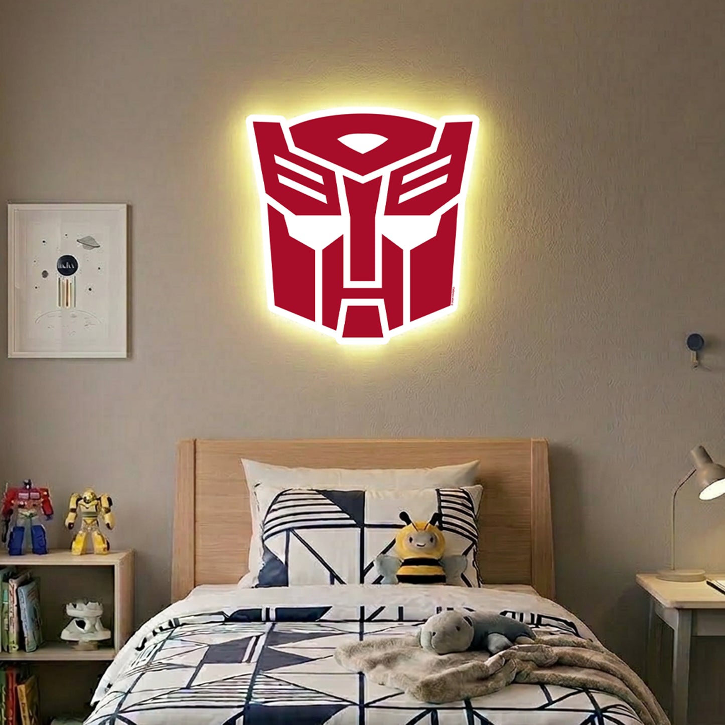 Transformers Logo LED Backlit Wallpop