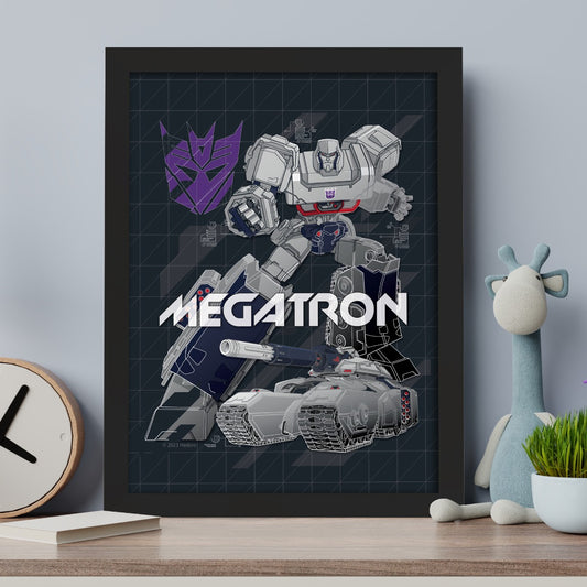 Transformers Print - Megatron Blueprint Print