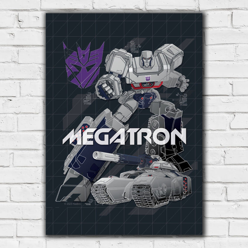 Transformers Print - Megatron Blueprint Print – www.themed.co.uk
