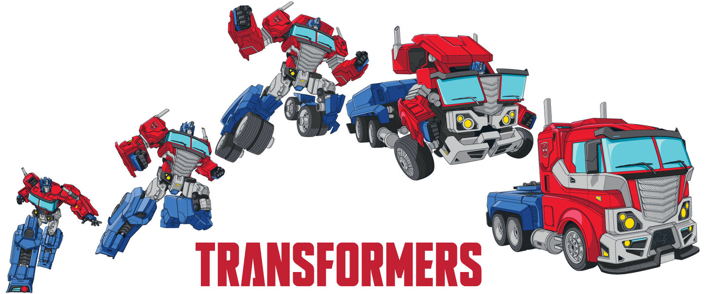 Transformers - Optimus Prime Transformation Wall Sticker