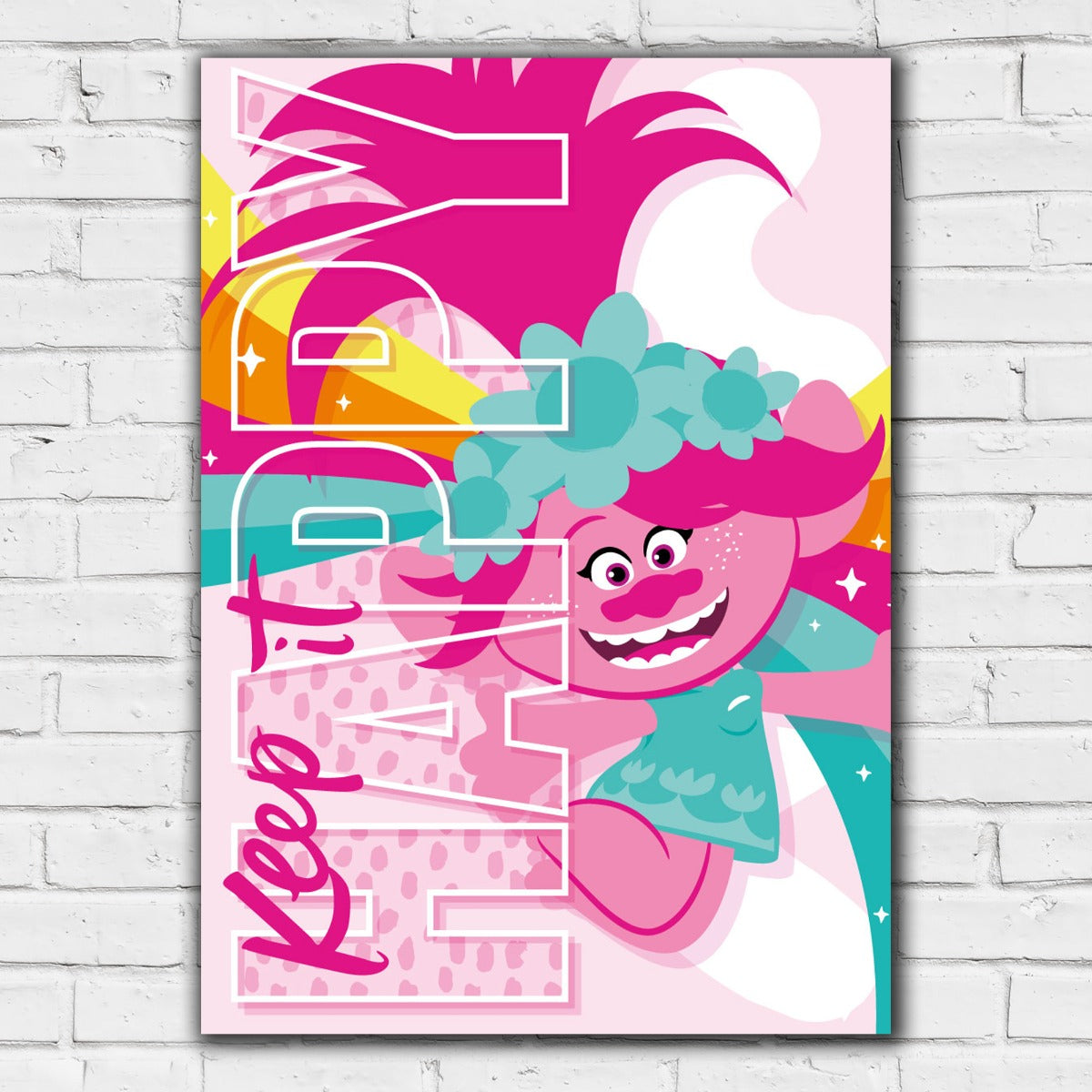Trolls Print - Poppy Keep It Happy