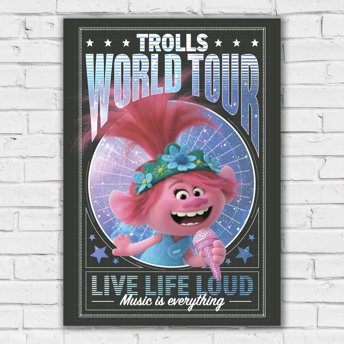 Trolls World Tour Print - Poppy Microphone