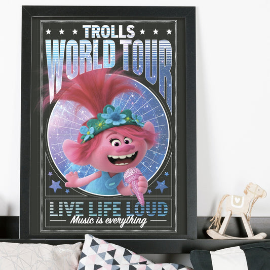 Trolls World Tour Print - Poppy Microphone