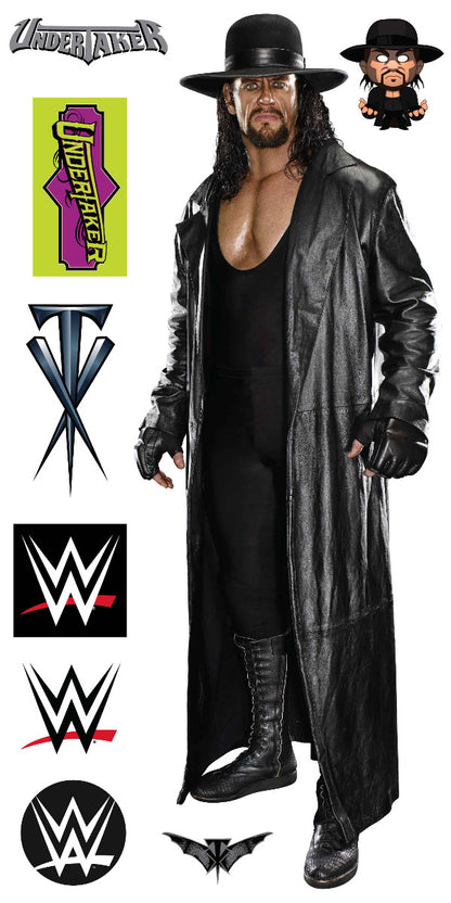 WWE - The Undertaker Wrestler Decal 2 + Bonus Wall Sticker Set