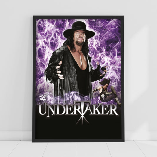 WWE Print - Undertaker Purple Flames Poster