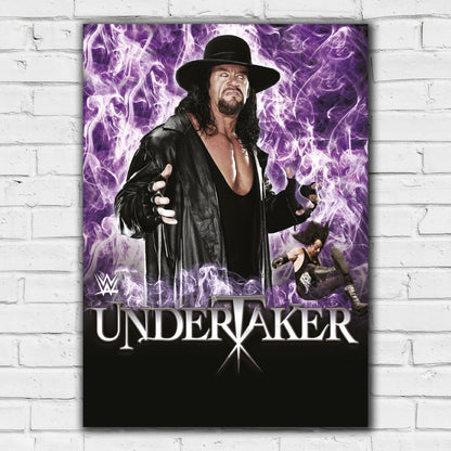 WWE Print - Undertaker Purple Flames Poster