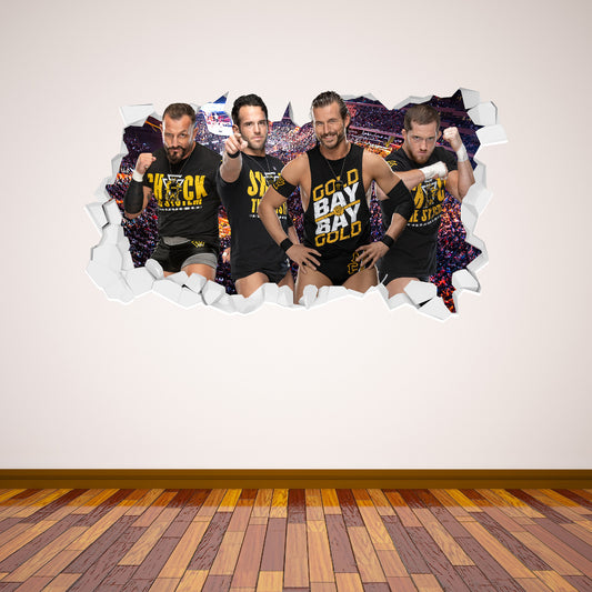WWE Undisputed Era Group Broken Wall Sticker
