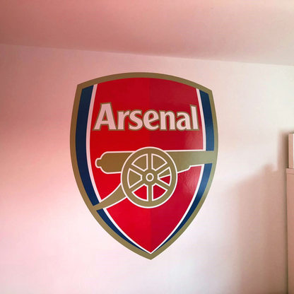 Arsenal Football Club - Crest Mural + Gunners Wall Sticker Set