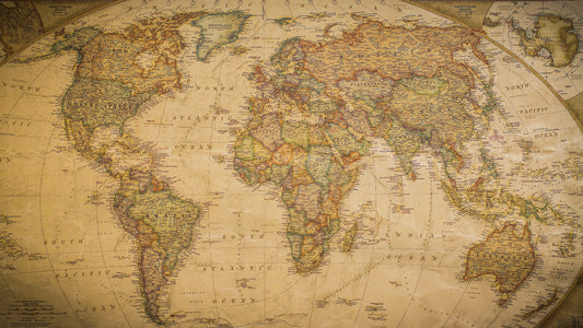 Vintage World Map 3 Wall Mural