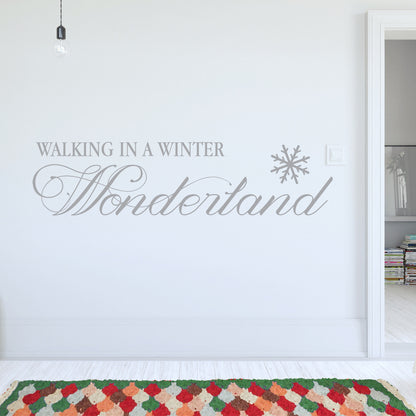 Walking In A Winter Wonderland Wall Sticker