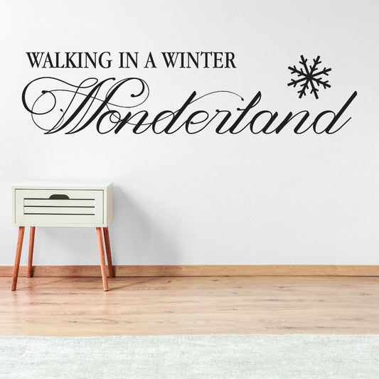 Walking In A Winter Wonderland Wall Sticker