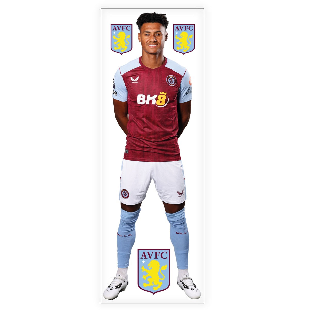 Aston Villa Football Club - Watkins 23-24 Wall Sticker + AVFC Decals