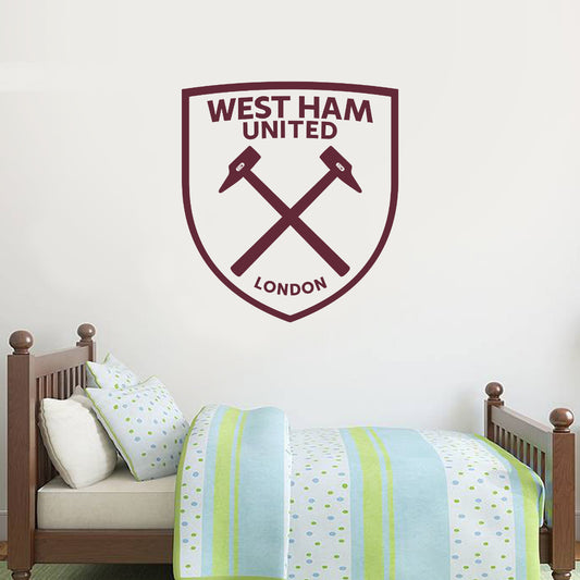West Ham United One Colour Crest Wall Sticker 1