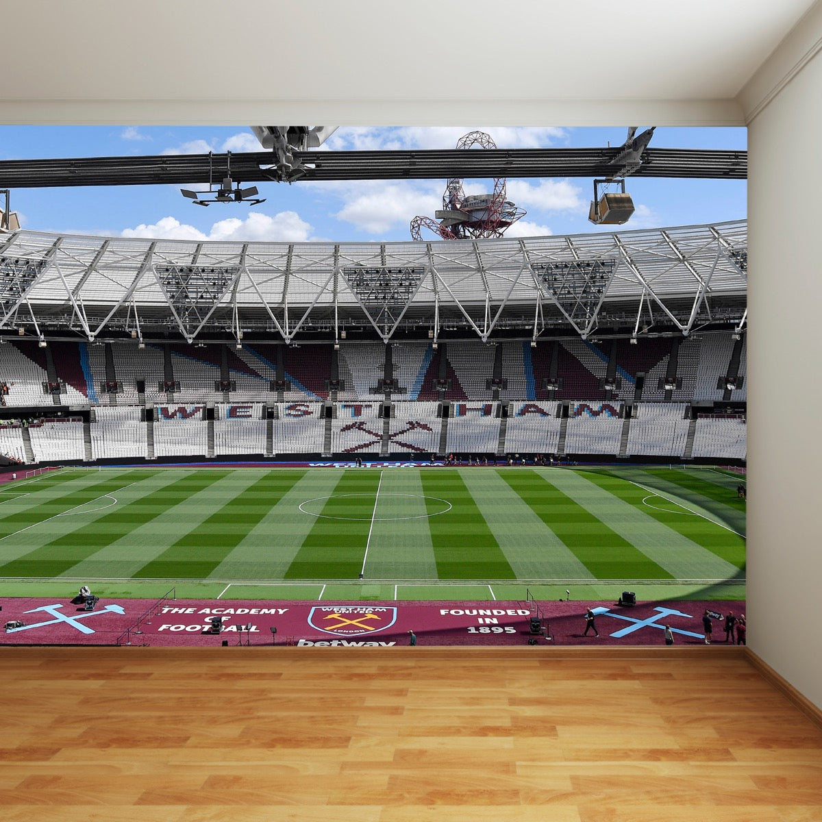 West Ham United FC - Stadium Before Match Full Wall Mural