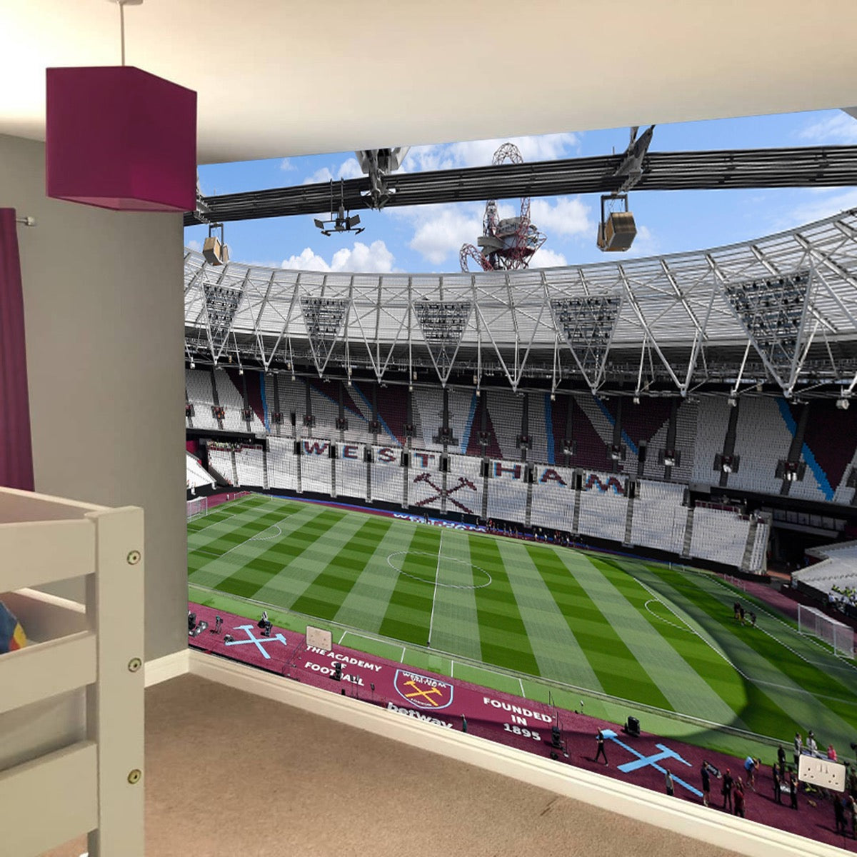 West Ham United FC - Stadium Before Match Full Wall Mural