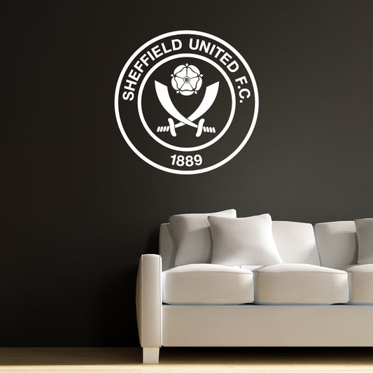 Sheffield United Crest One Colour Wall Sticker